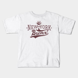 New York Bronx - New York Bronx Schriftzug - Bronx Logo Kids T-Shirt